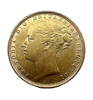 Queen Victoria Gold 1884 Sovereign • $675
