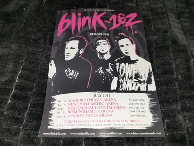 $54.51 • Buy Blink 182 Concert Flyer Mark Hoppus Tom Delonge Travis Barker Rare OOP