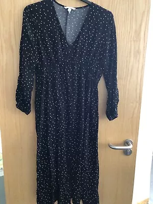 H&M Spotty Polka Dress Maternity Size Large  • £3