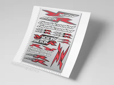 Aerox 50 Stickers Decal Graphics Set For Yamaha Scooter Stickers Laminated Red • £13.26