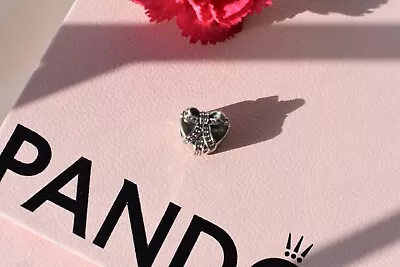 Authentic Sterling Silver 925 PANDORA Love Pave Pink Zircon Heart Charm (791423) • £19.99