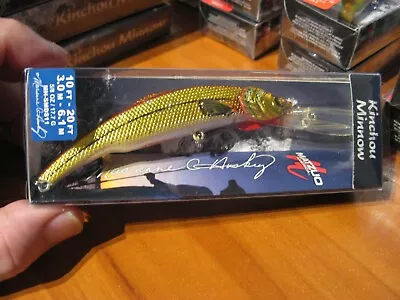 Matzuo Kinchou Trolling Minnow 4.5  Fishing Lure 5/8 Oz 10-20' Bionic Gold Fish • $10.46