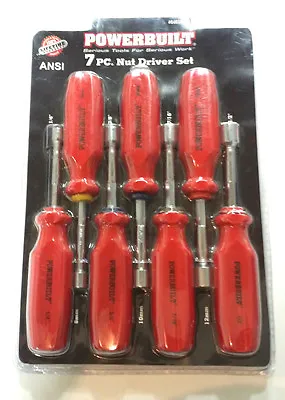 Powerbuilt Maxi Grip Nut Driver Set - SAE / Metric 7 PC. Nut Driver Set • $22.35