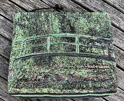 Monet's Japanese Footbridge Zipped Tapestry Make Up Case/pouch Mille Fleurs • £9