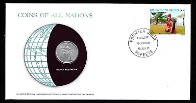 1979 French Polynesia Coins Of All Nations The Franklin Mint Uncirculated Coin • $3.95