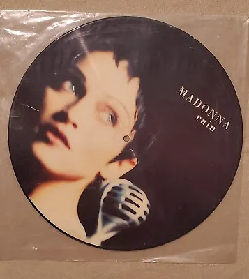 Madonna: Rain (12' Single Sided Picture Disc  1993 • $17