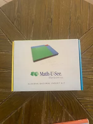 Math U See Manipulatives Algebra Decimal Insert Kit Integer Block Homeschool  • $25