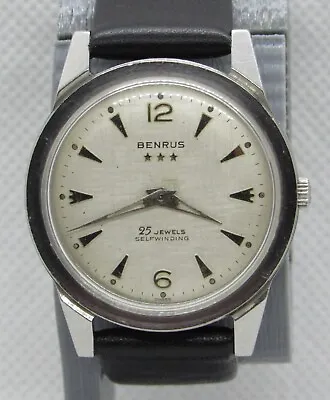 1950s Men's Benrus 3 Star Model FE235 Automatic Watch - Restored And Running • $100