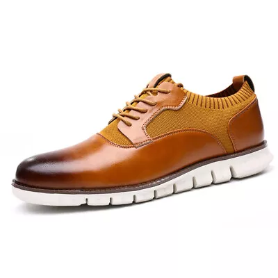 Men's Dress Sneakers Casual Shoes Round Toe Oxford Formal Dress Shoes • $33.05