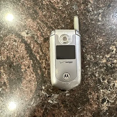 Motorola E Series E815 - Silver And Gray ( Verizon ) Rare Cellular Flip Phone • $20