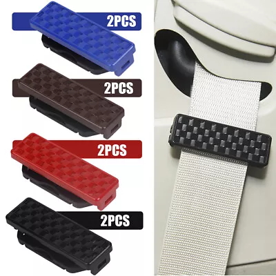 2x Car Parts Seat Belt Buckle Clip Shoulder Strap Clamp Car Interior Accessories • $8.67