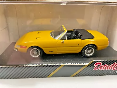 Detail Cars ART284 1971 Ferrari Daytona 365 Spider Yellow Open 1/43 Scale MIB • $17.99