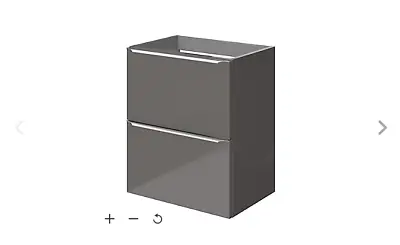 B&Q Goodhome Imandra Warm Grey Basin Cabinet W500 H600 D360mm • £39