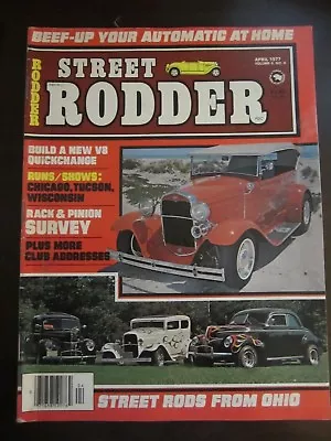 Street Rodder Magazine April 1977 Beef Up Automatic Build V8 Quickchange JJ I • $4.99