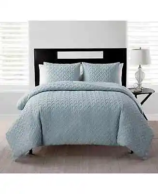VCNY Home Nina II Embossed Comforter Set Blue King • $38.99