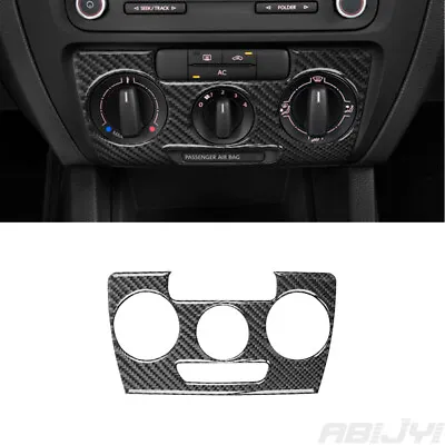 For Volkswagen Jetta Sedan Carbon Fiber Manual Climate Control Cover Trim • $14.70