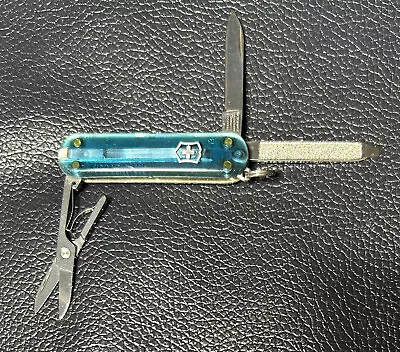 Victorinox CLASSIC SD Small Swiss Army Knife - Sky High Blue Transparent - 58mm • $13.50