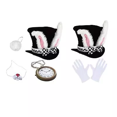 Easter Rabbit Ears Topper Rabbit Ear Top Hat Plush Hat Costume Accessory For • £17.29