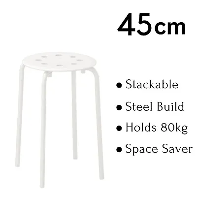 Bar Stool Holds Up To 80kg Barstool Indoor Outdoor Stackable Cafe Chair Office • £14.49