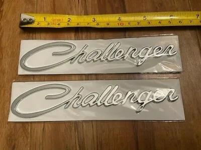 2 Piece Dodge Challenger Chrome Emblem Badge Nameplate • $39.99