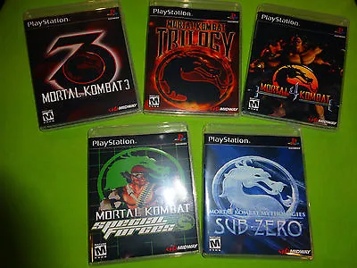 EMPTY Replace Cases! Mortal Kombat Collection PSX Sony Playstation PS1 Trilogy • $22.49