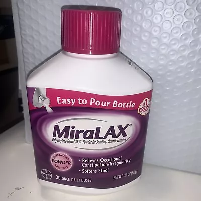 MiraLAX Unflavored Powder  Relieves Occasional Constipation/Irregularity New • $13.40