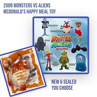 2009 Monsters Vs Aliens Action Toy Figure McDonald’s Happy Meal YOU CHOOSE • $5.99