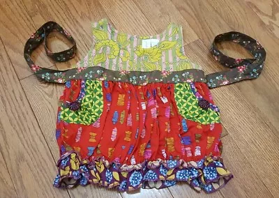 Matilda Jane Size 4 Paint By Numbers JESTER RED SHASTA BUBBLE Top • $19.99