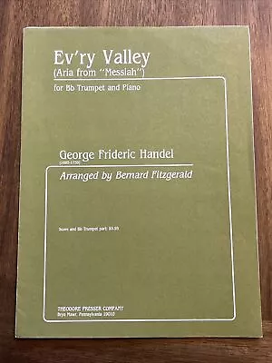 Ev’ry Valley For Bb Trumpet And Piano George Frideric Handel Sheet Music  • $14.99