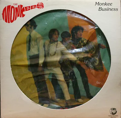 MONKEES Monkee Business Rhino 701 POP ROCK PICTURE DISC 1982 33RPM • $49.99