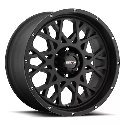 Vision Wheel 412-2983SB10 Single Satin Black W/ Bolts 412 Rocker 20X9 Rim • $285.44