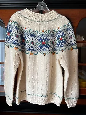 Vintage Dale Of Norway Embroidered Fair Isle Sweater Size Small Immaculate • $49