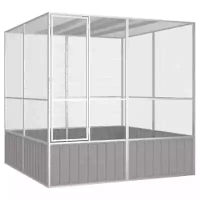Bird Cage Galvanised Steel Pigeon Cage Anthracite/Grey Multi Sizes VidaXL • $276.99