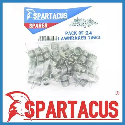 Spartacus 24 X Lawn Raker Scarifier Tines Tynes Spare Part Replacement Set Kit • £18.99