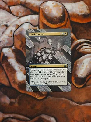 Magic The Gathering Mind Funeral #1 Hand Painted Unique Custom MTG Alter • $40