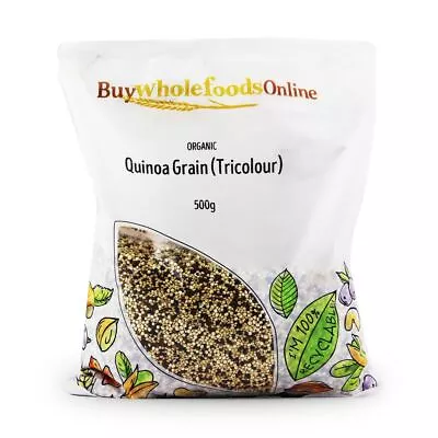 Organic Quinoa Grain (Tricolour) 500g | BWFO | Free UK Mainland P&P • £7.96