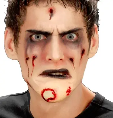 Zombie Chin FX Halloween Make Up Fancy Dress Cut Bone Walking Dead Latex NEW • £3.75