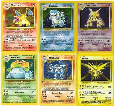 £13 • Buy Rare Holo (shiny) Base Set Pokemon Cards All 16 Available Out Of Print!