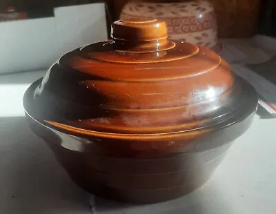 Vintage Monmouth Brown Covered Cassarole Dish With Lid • $7.75