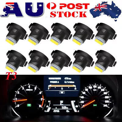 12X Yellow T3 LED Dashboard Warning Indicator Light Instrument Cluster Bulb • $6.99