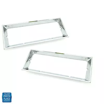 1981-1988 Monte Carlo New Headlight Chrome Bezels Pair GM 14013587 140135878 • $98.99