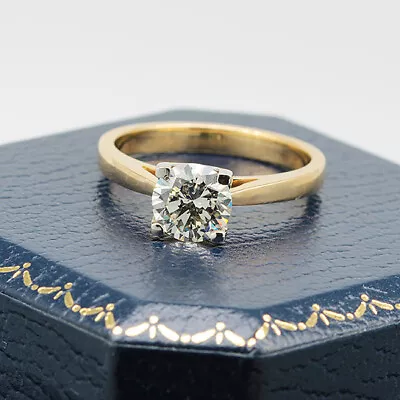 18ct Yellow Gold 1.20ct Diamond Solitaire Ring • £620