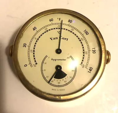 Vintage Van Cort Hygrometer Made In France • $24.99