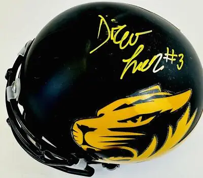 Drew Lock Signed University Of Missouri Tigers Mini Helmet Mizzou Autograph J1 • $62.99