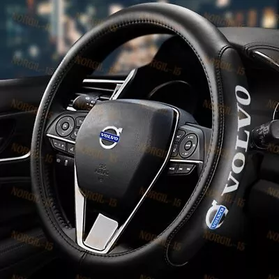 For 15  Diameter Car Auto Steering Wheel Cover Genuine Leather VOLVO NEW • $31.88