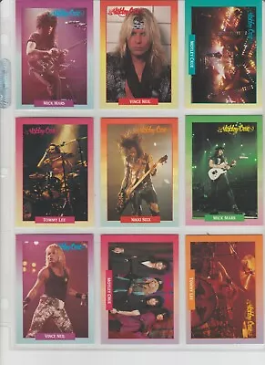 Motley Crue Brockum Rock Band And Member Photo Cards 1.25 Each Excellent • $0.99