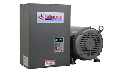 UL-20 Pro-Line 20HP UL Listed Rotary Phase Converter - NEW - Made In USA • $1934