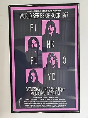 Pink Floyd 1977 Concert Framed Poster Cleveland Stadium • $21.99
