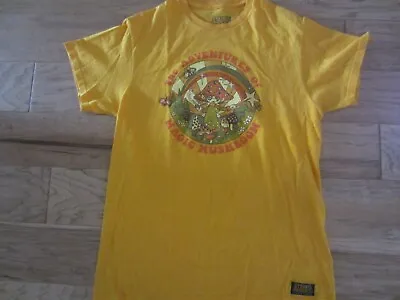 Steven Rhodes T-Shirt Magic Mushroom Adventures Medium Short Sleeve Yellow • $14