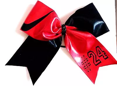 Softball Soccer Volleyball Cheer Nike Swoosh  Spandex Hair Bow Can Customize! • $12